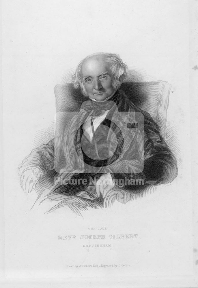 Reverend Joseph Gilbert, Friar Lane Chapel, Nottingham, 1851