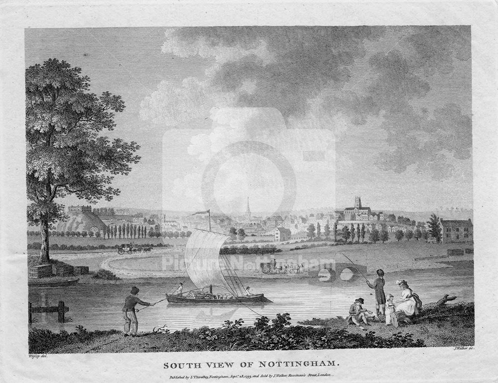 South View of Nottingham, 1793