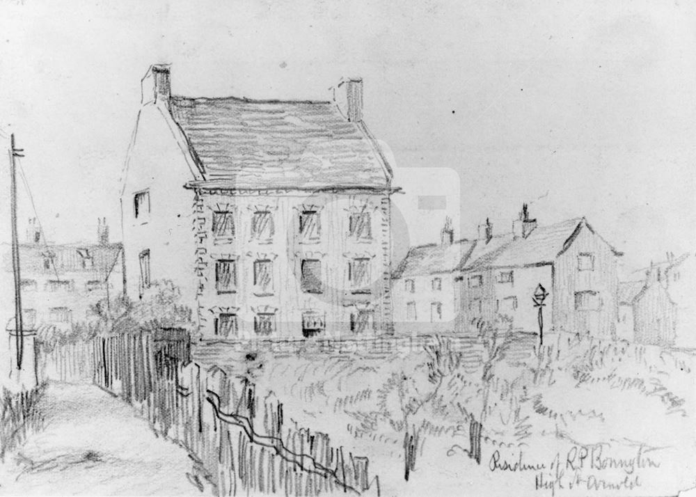 Bonington, Richard Parkes birthplace, High Street, Arnold