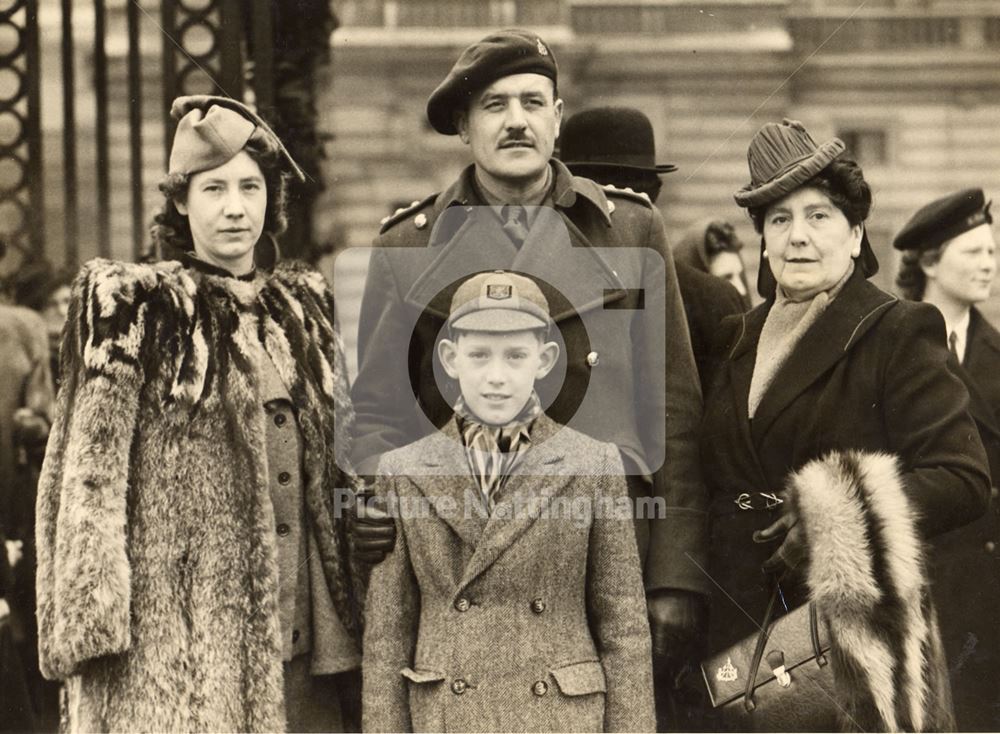 Captain R. Beale and Family, London, 1945