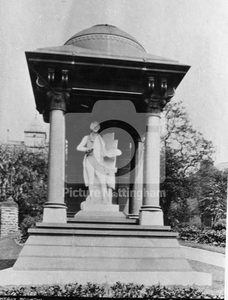 Bonington, Richard Parkes, statue, college of art, Waverley Street