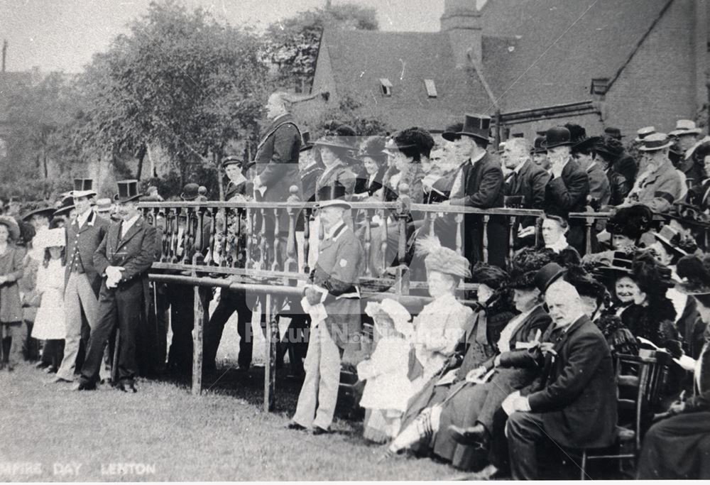 Albert Ball at Empire Celebrations, Lenton, Nottingham, 1909