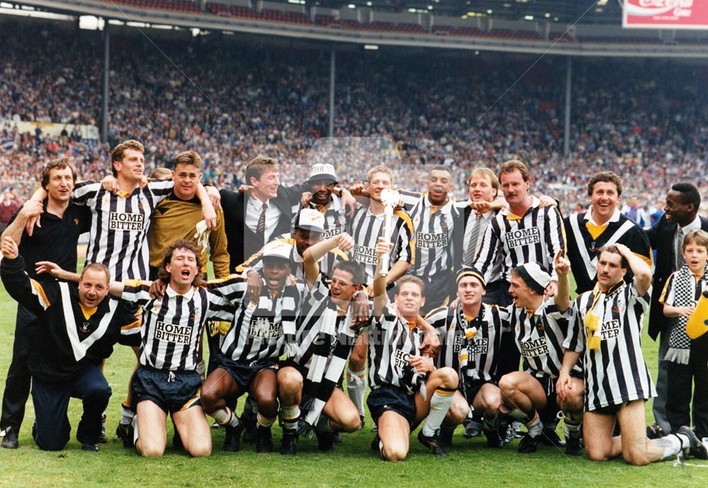 Nottinghamshire County Football team, Meadow Lane, Nottingham, 1991