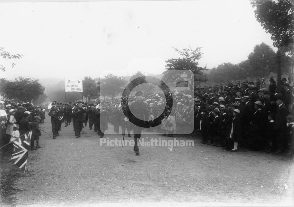 Sherwood Foresters, The Forest, 1914-18