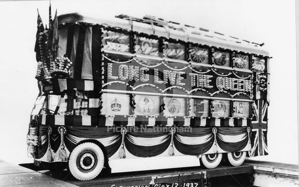 Trolley Bus, Nottingham, 1937