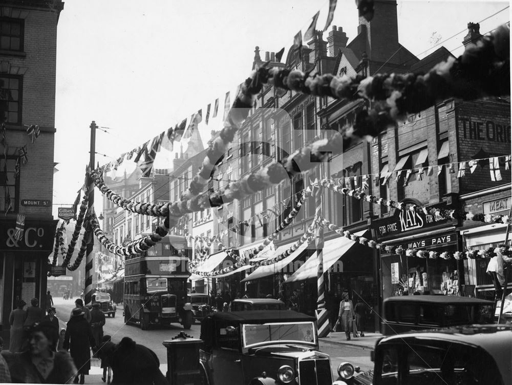 1937 Coronation, decorations, Chapel Bar, 1937