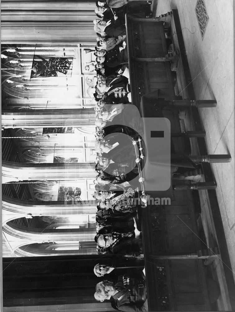 St Mary's church, High Pavement, Lace Market 1952.