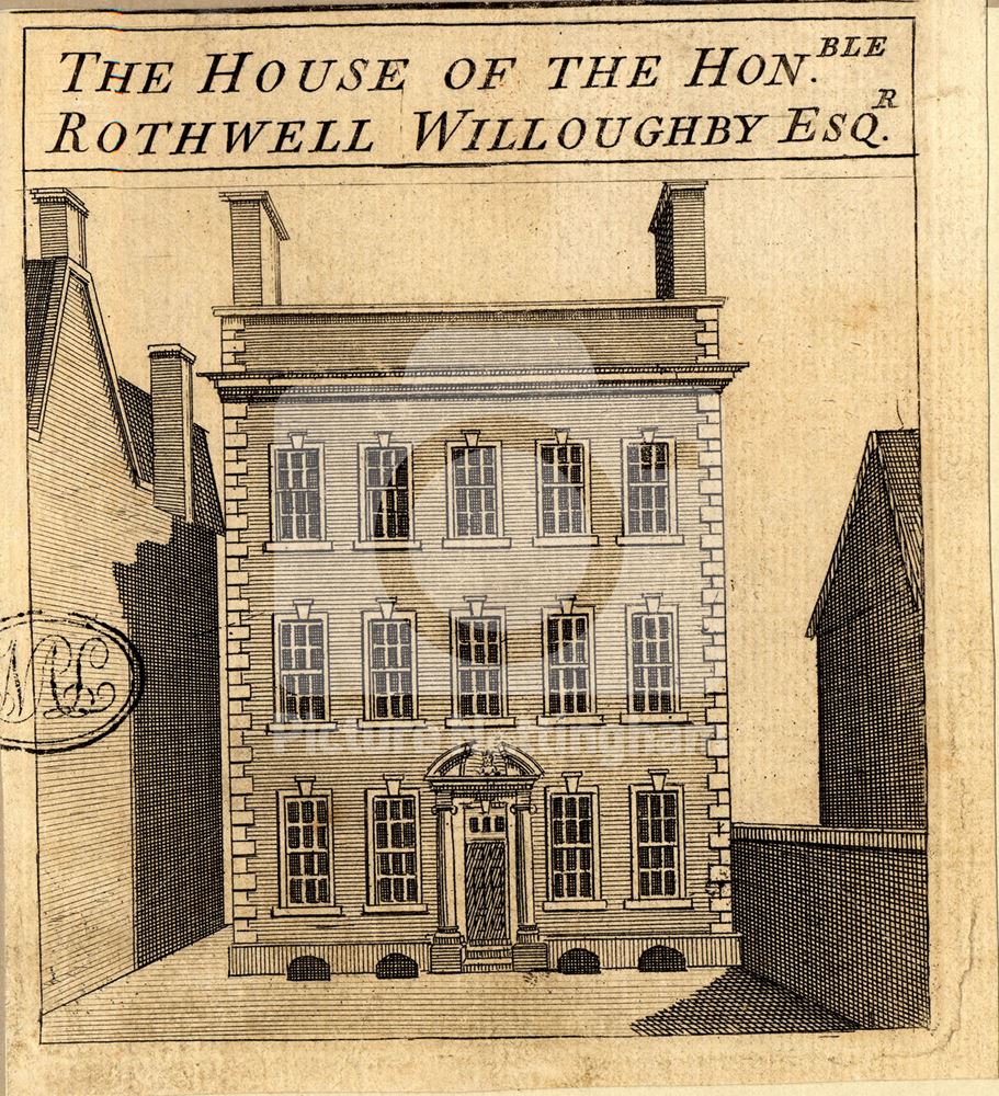 Willoughby House, Low Pavement, 1751