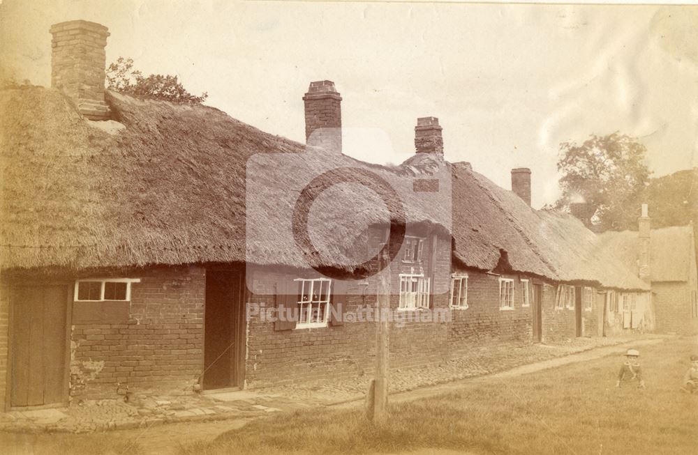 Glebe Cottages, Wilford, c 1880