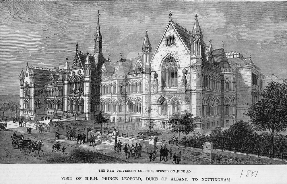 University College, Shakespeare Street, 1881