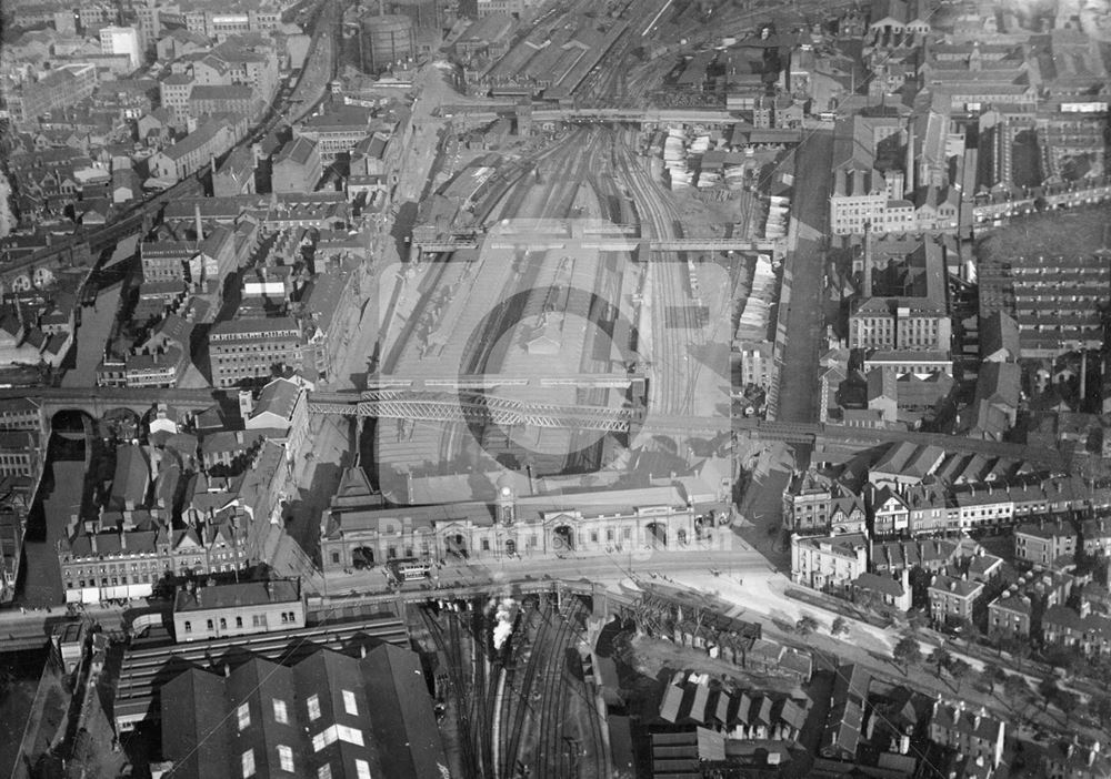 Midland Railway Station, Carrington Street & Station Street c1927