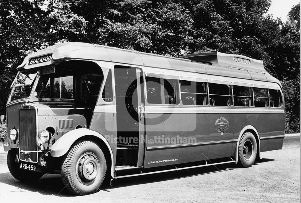 Robin Hood Transport Coach, Nottingham, 1934