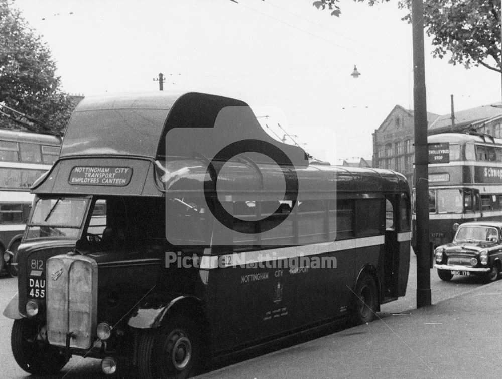 Nottingham City Transport, Victoria Embankment, Nottingham, 1956