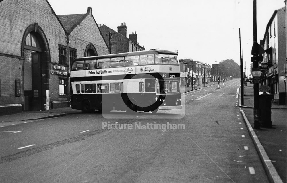 Nottingham City Transport, Sherwood bus depot1975