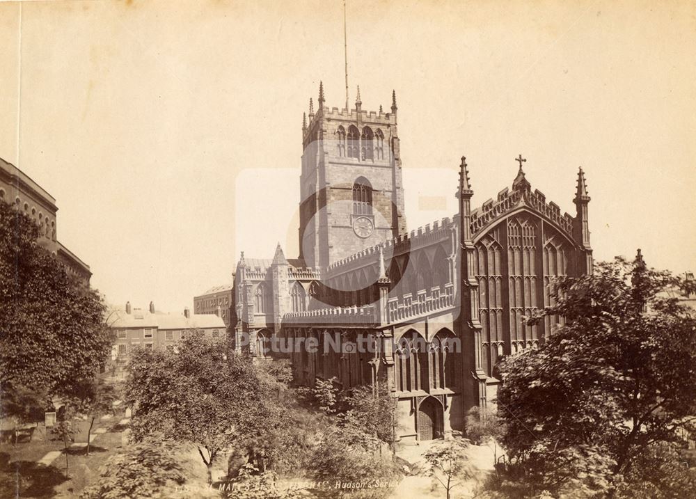 St Mary's Church, High Pavement, Lace Market, c1890