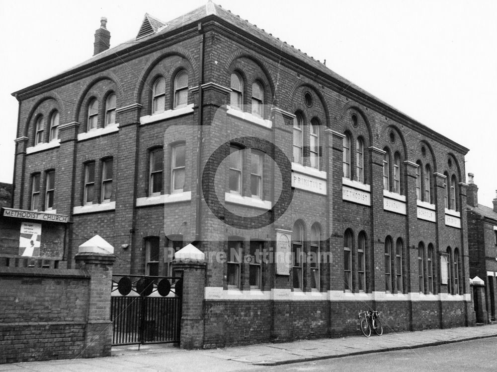 Radford Methodist church, Forster Street, Radford, 1975