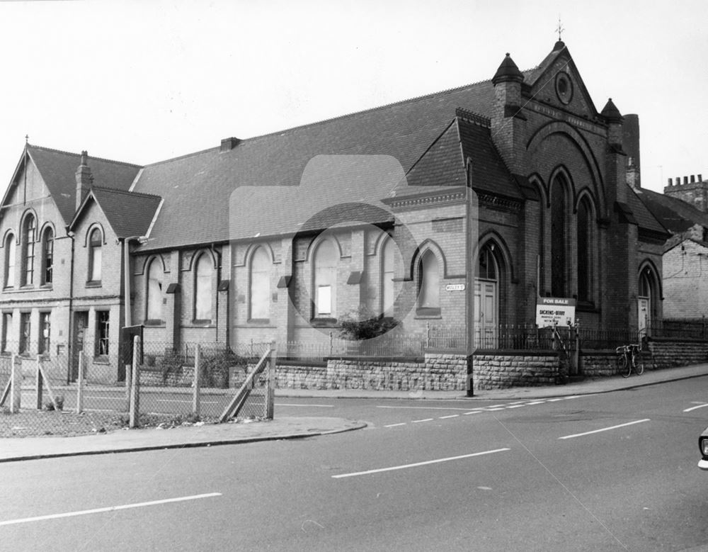 New Basford, ex primitive Methodist chapel, Noel Street, New Basford, 1975