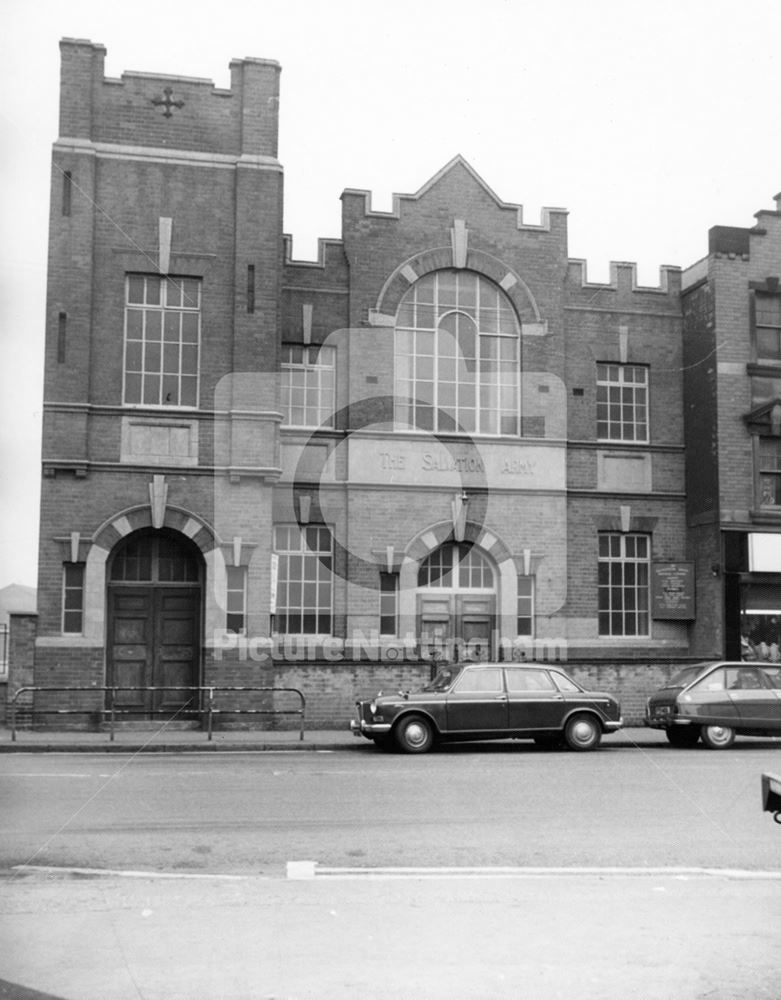 Salvation army hall, Main Street, Bulwell, 1975