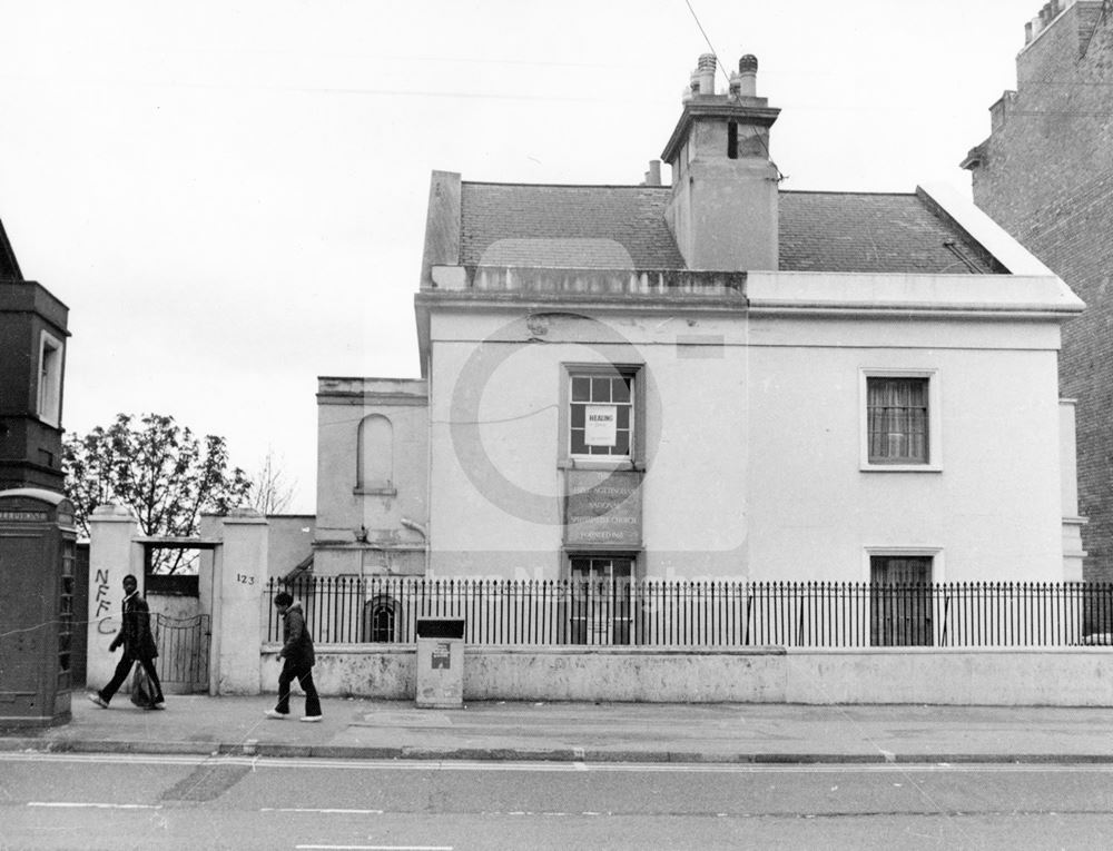 National Spiritualist Church, Derby Road, Nottingham, 1974