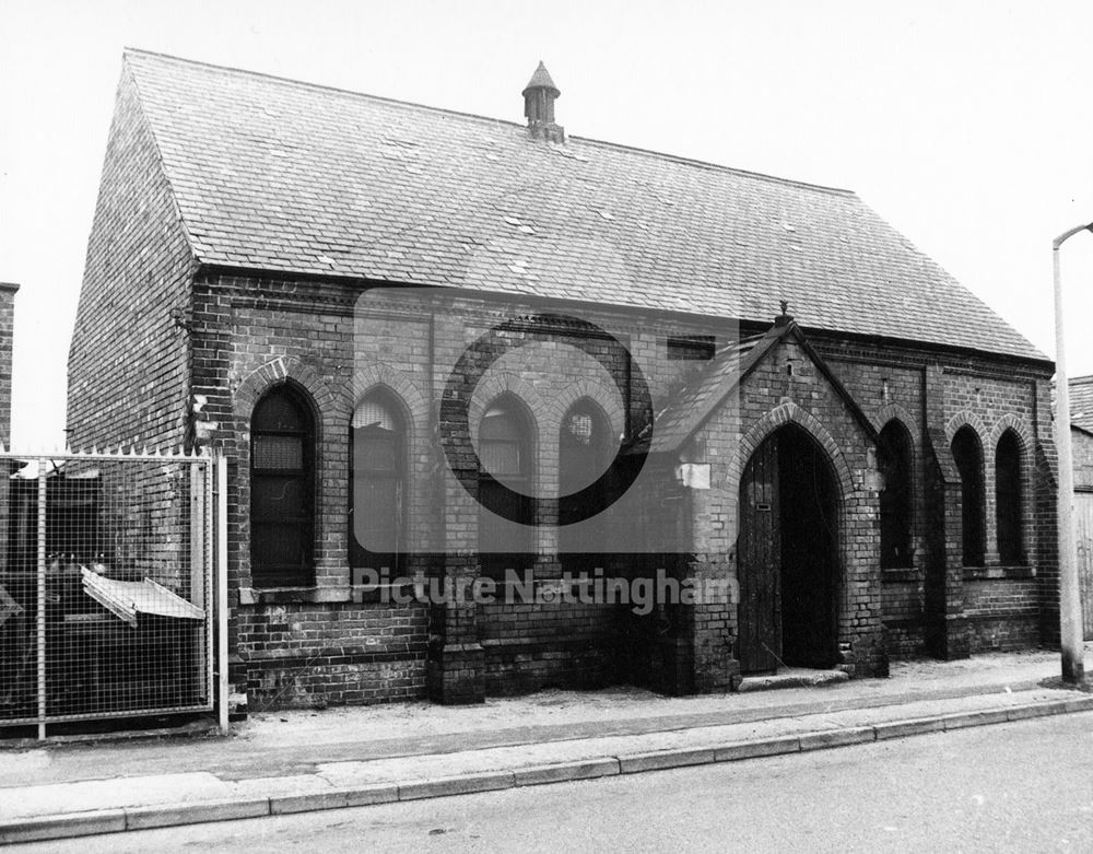 Canterbury mission hall, Canterbury Road, Radford, 1975