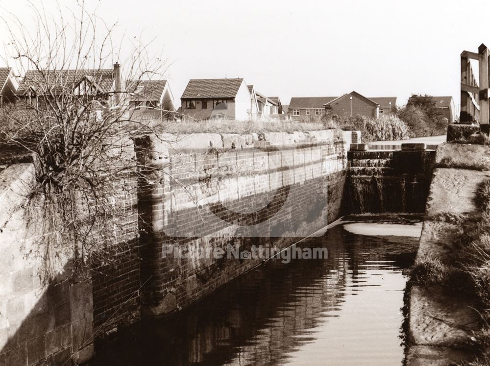 Gamston Lock (no3) - looking North East: Gates removed