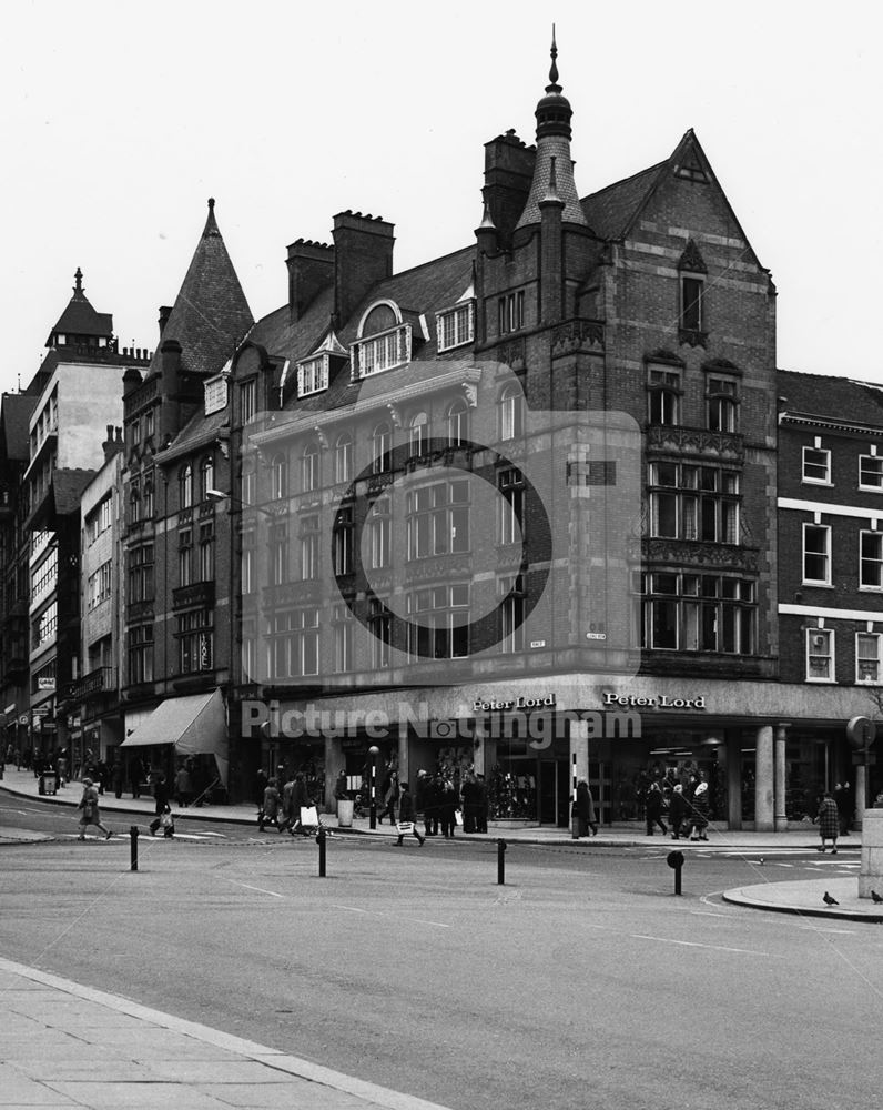 Russell Chambers, King Street, Nottingham, 1975