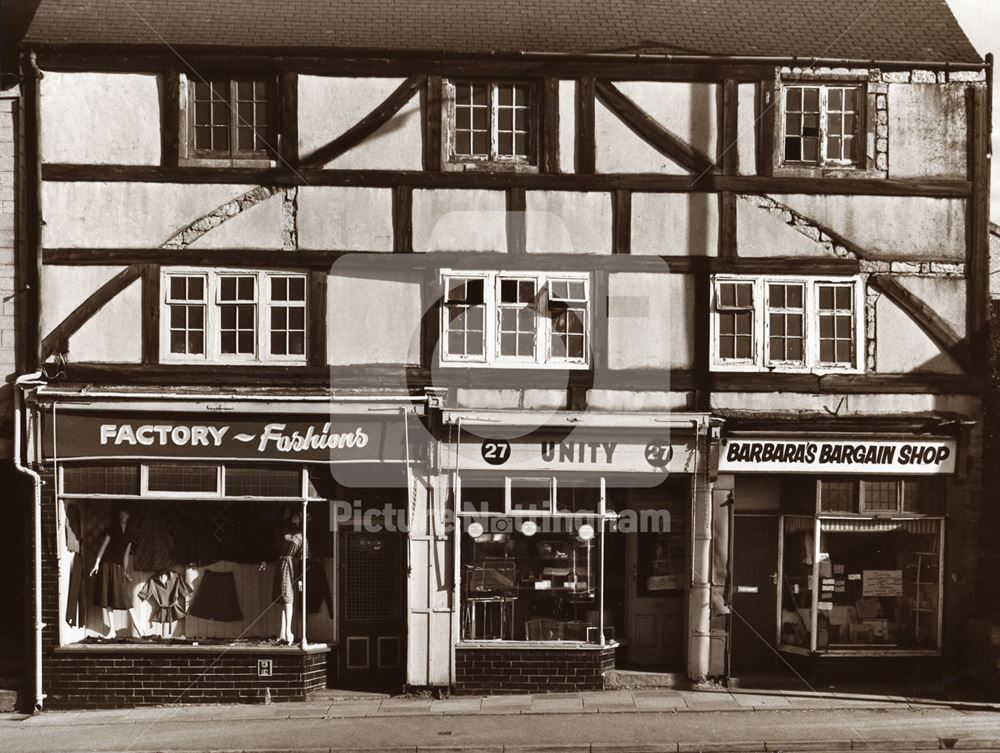 25-29 Ratcliffe Gate, Mansfield, 1976