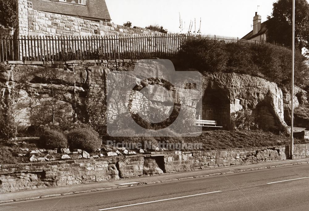 Former Rock Dwellings, Rock Hill, Mansfield, 1976