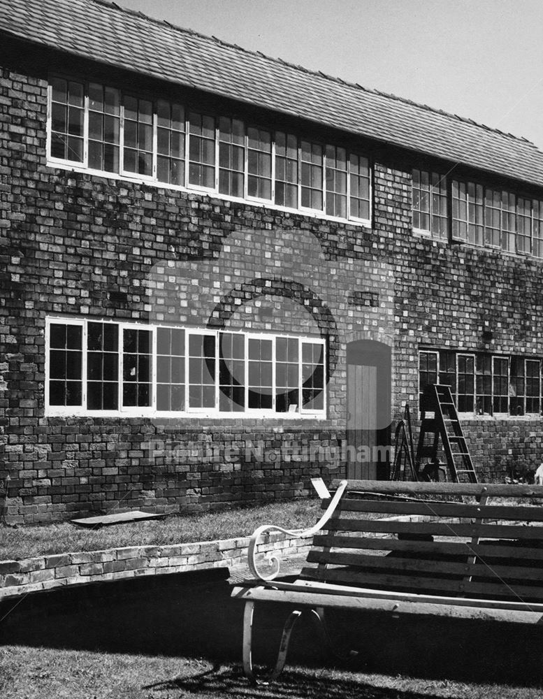 Stocking frame workshop, Chapel Street, Ruddington, 1977