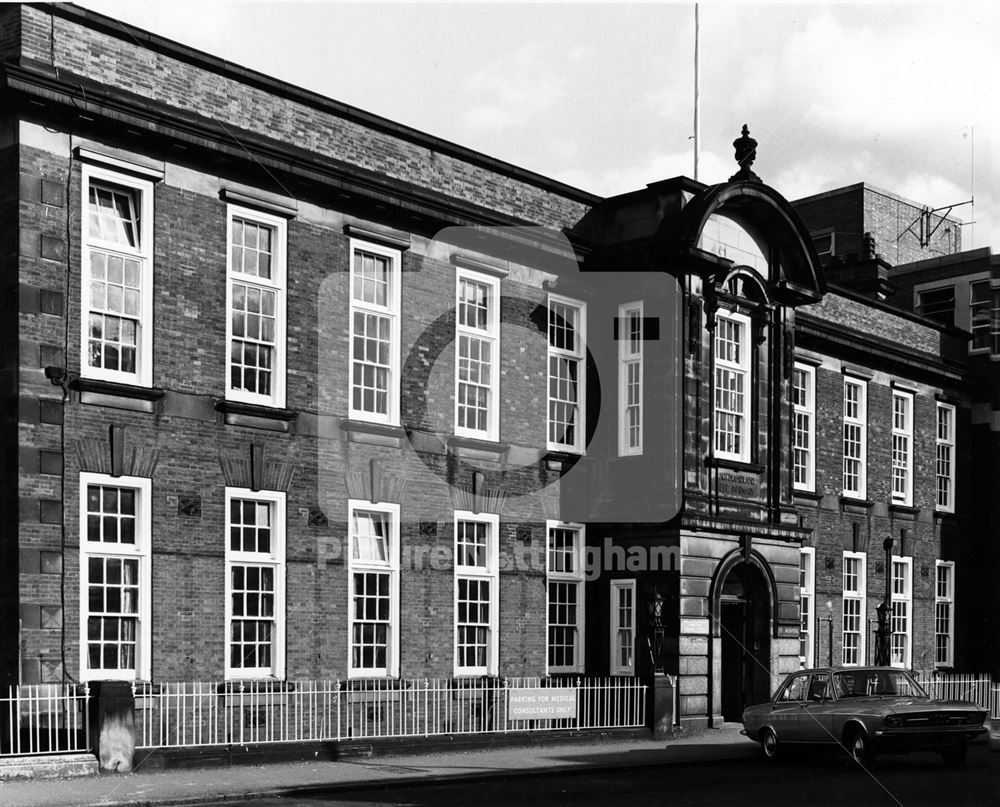 Eye infirmary, The Ropewalk, Nottingham, 1977