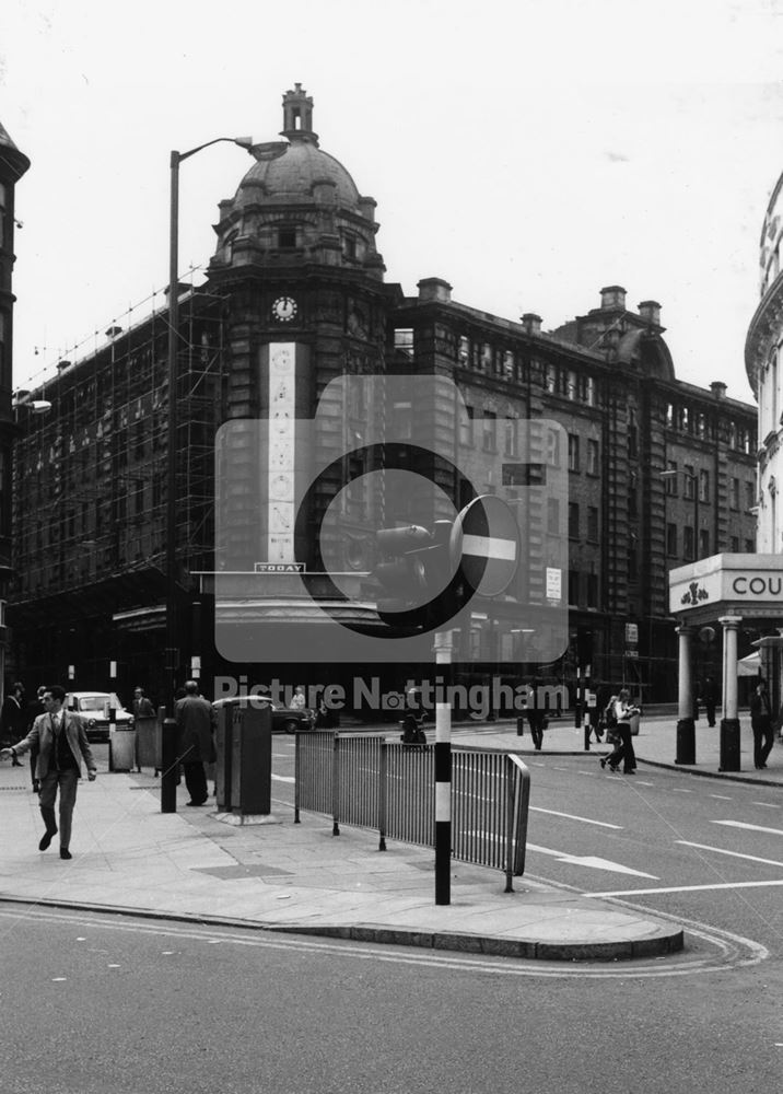 Gaumont Cinema on the corner of Wollaton Street and Goldsmith Street, Nottingham, 1973