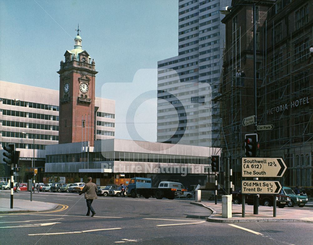 Victoria Centre &amp; Hotel, Nottingham, 1973