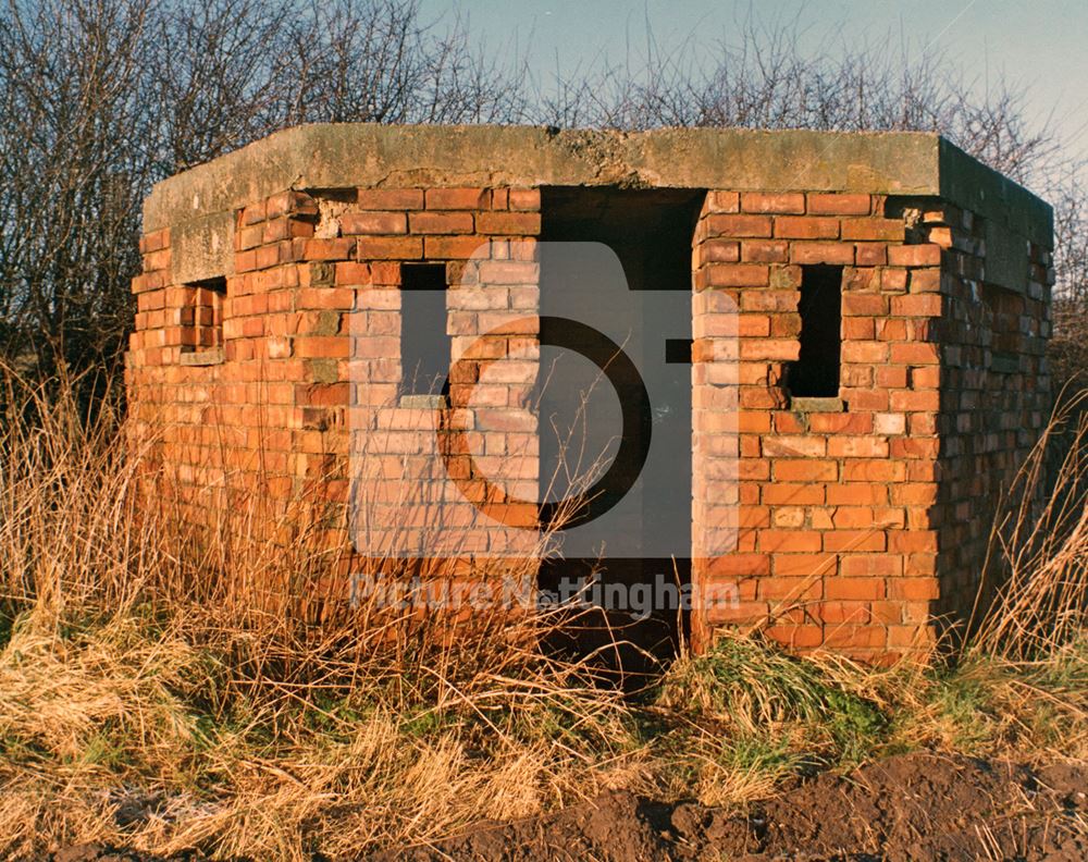 World War II Pill Box, Main Street, Lambley, 1980