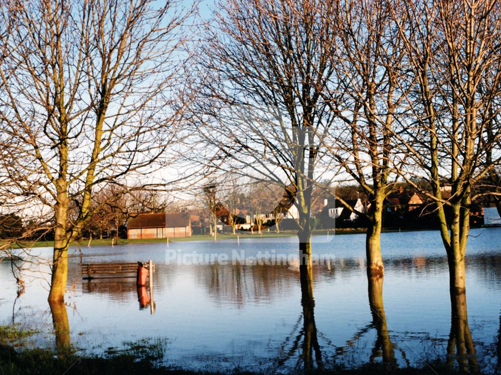 Floods in Lowdham: The Cricket Field