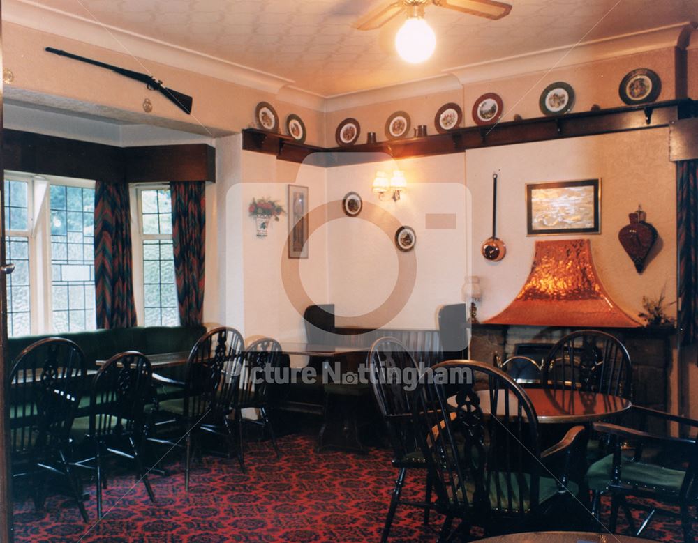 Lounge Bar of the Four Bells Public House, 87 Main Street, Woodborough, 1999