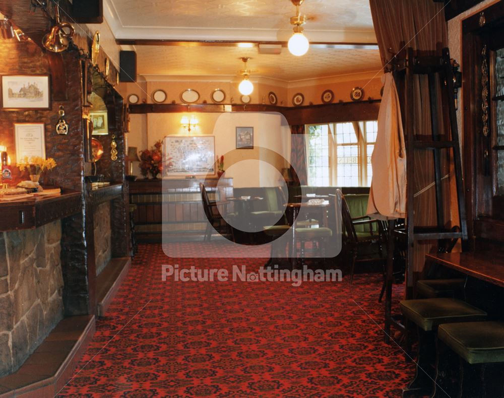 Lounge Bar of the Four Bells Public House, 87 Main Street, Woodborough, 1999