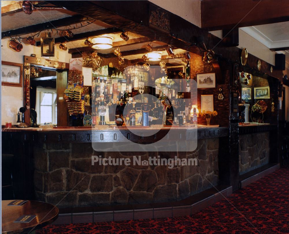 Lounge Bar of the Four Bells Public House, 87 Main Street, Woodborough, 1999