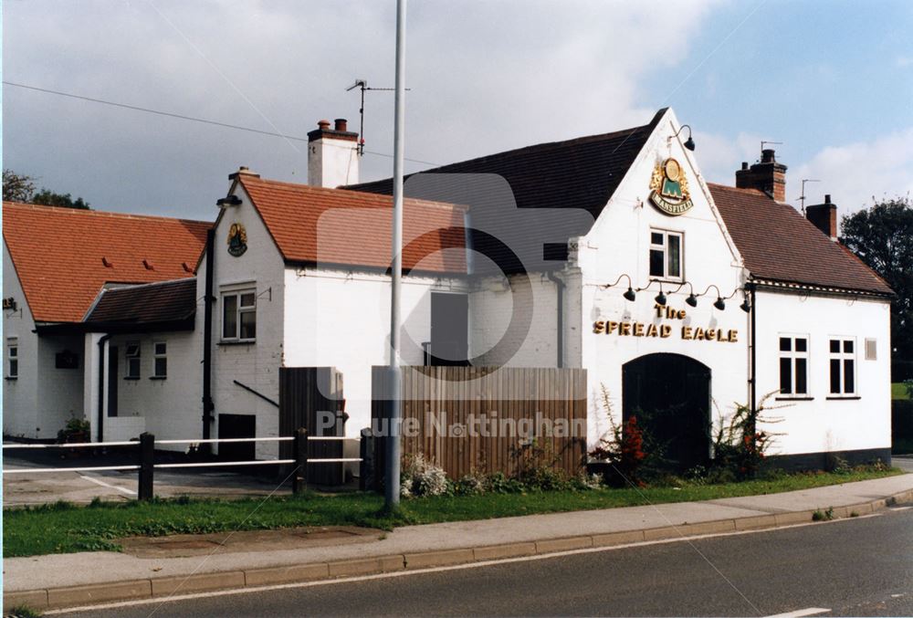 The Spread Eagle PH, Kirklington Road, Hockerton, 1997 