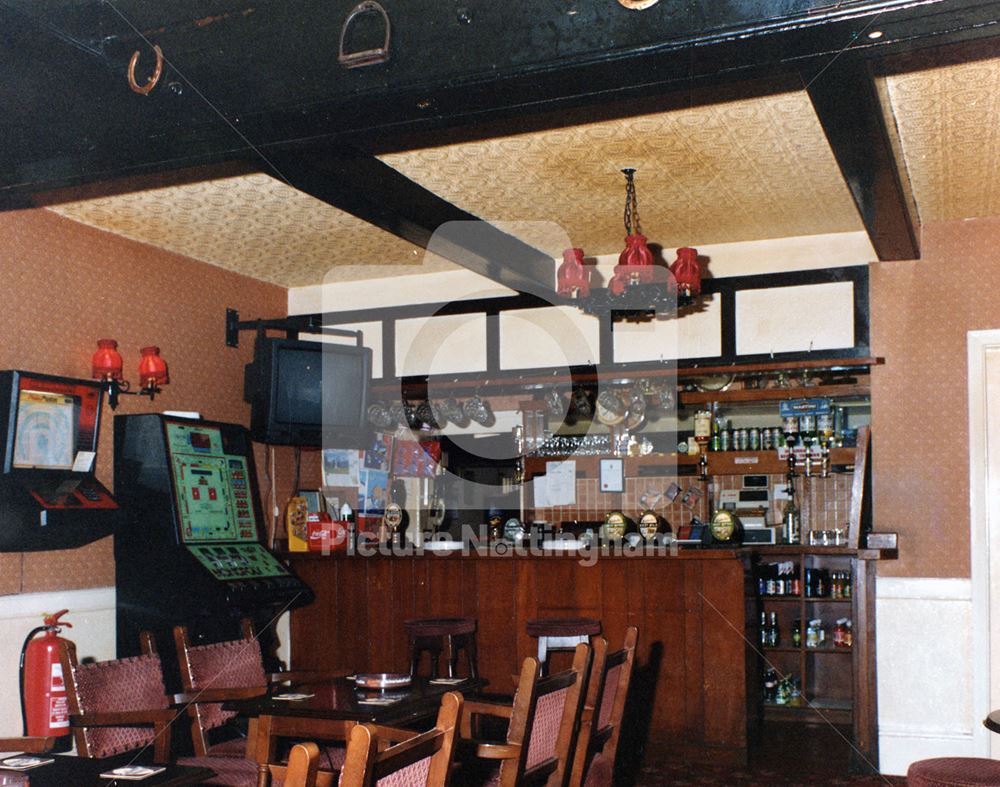 Public Bar of the Magna Carta Public House, Southwell Road, Lowdham, 1993