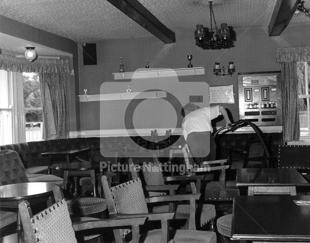 Public Bar of the Magna Carta Public House, Southwell Road, Lowdham, 1993