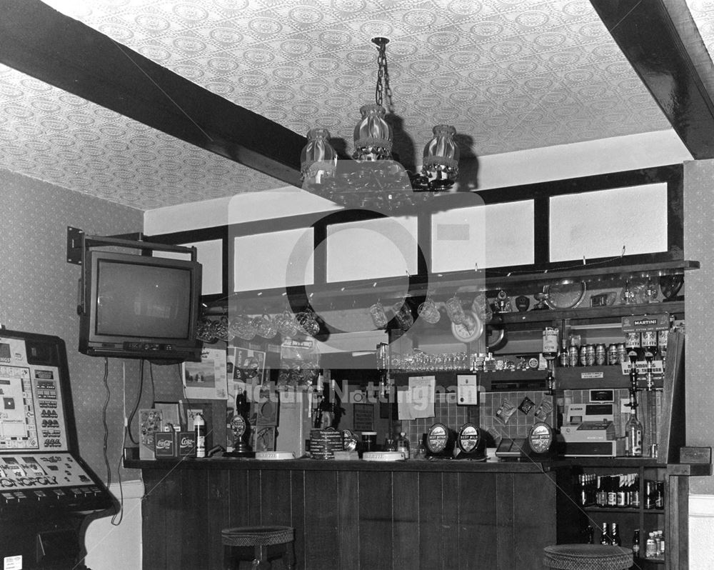 Public Bar of the Magna Carta Public House, Southwell Road, Lowdham, 1993