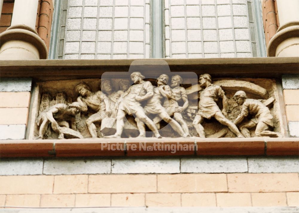 Sculpture detail on Watson Fothergill's Offices, George Street