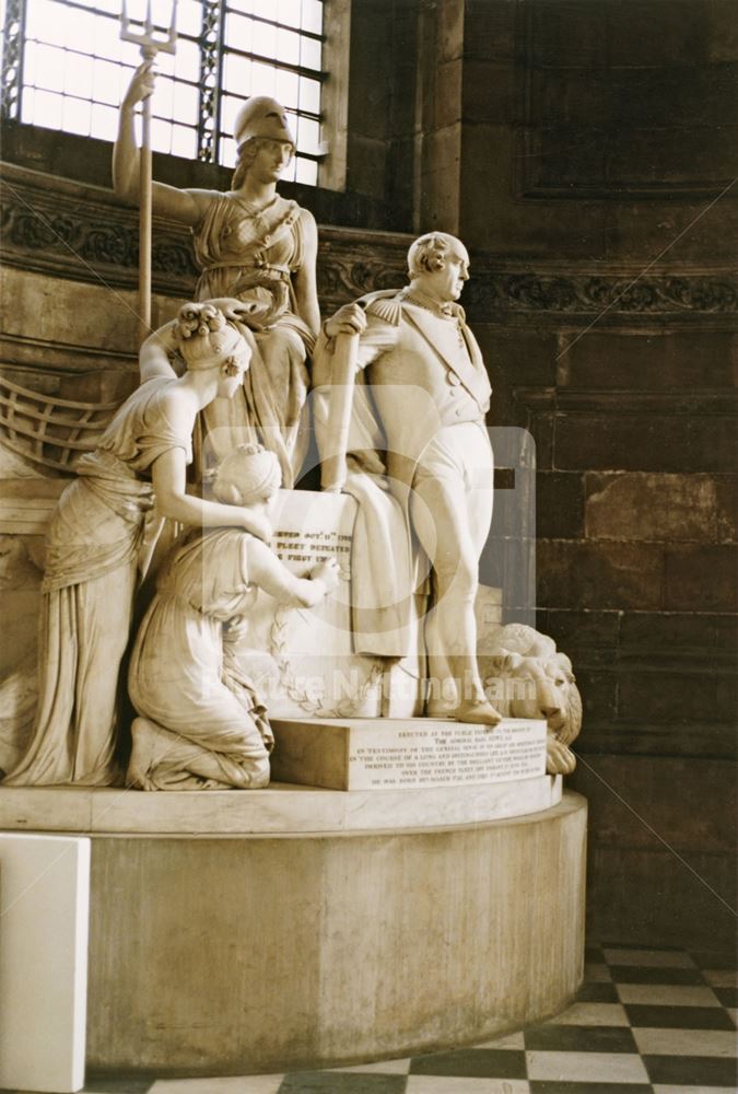 Monument to Richard Howe, St Paul's Cathedral, London, 1985