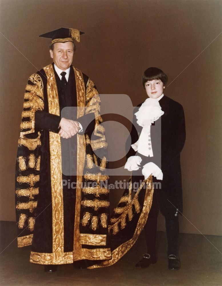 Sir Gordon Hobday 1979 - Chancellor of Nottingham University and Lord Lieutenant of Nottinghamshire 