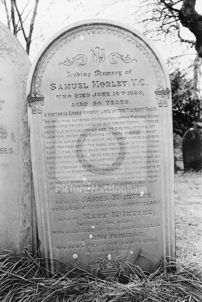 Gravestone of Samuel Morley VC, General Cemetery