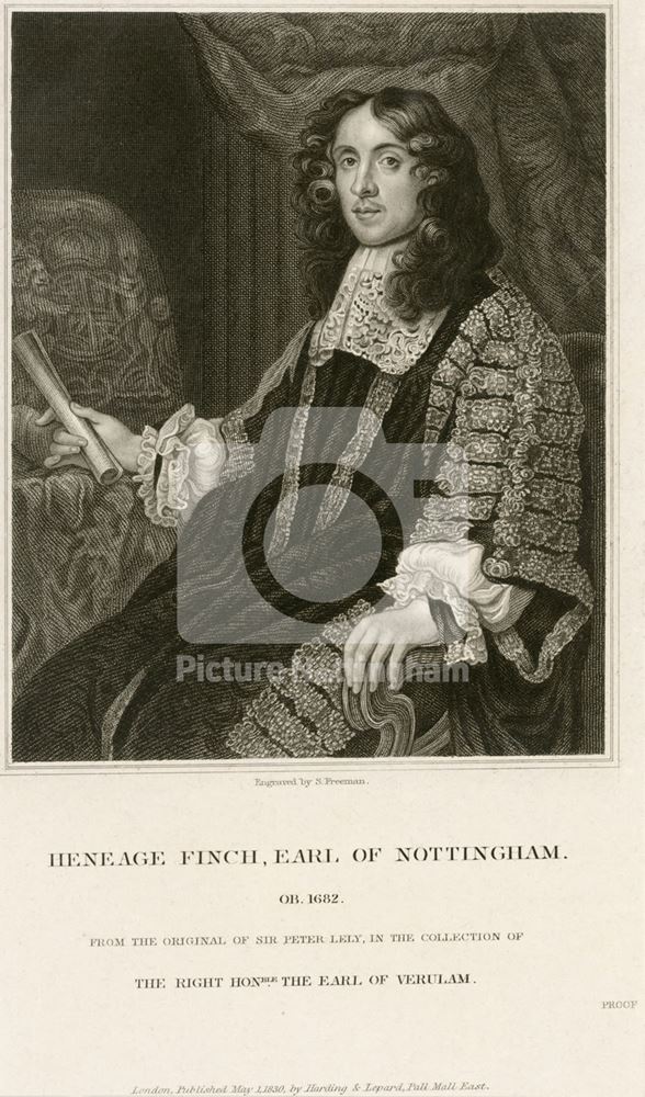 Heneage Finch, 1st Earl of Nottingham (1621-82) Lord Chancellor of England.