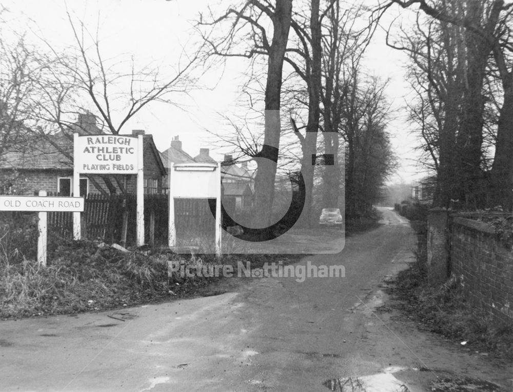 The Old Coach Road leading to Raleigh Athletic Club Sports Ground - This location was used in 'Satur