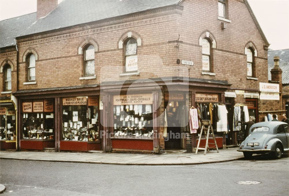 Anderson's Pawn Shop on Denman Street - Forster Street corner - Location used in 'Saturday Night and