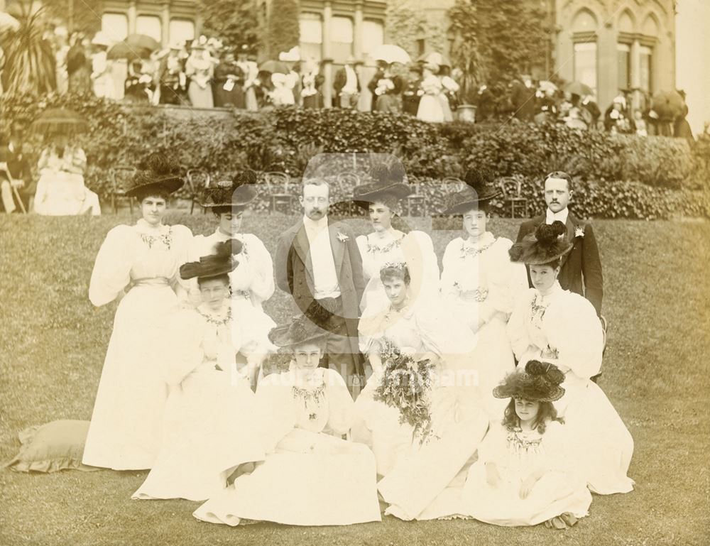 Wedding of Lady Moyra De Vere Beauclerk and Richard Cavendish, Bestwood Lodge, Bestwood, 1895