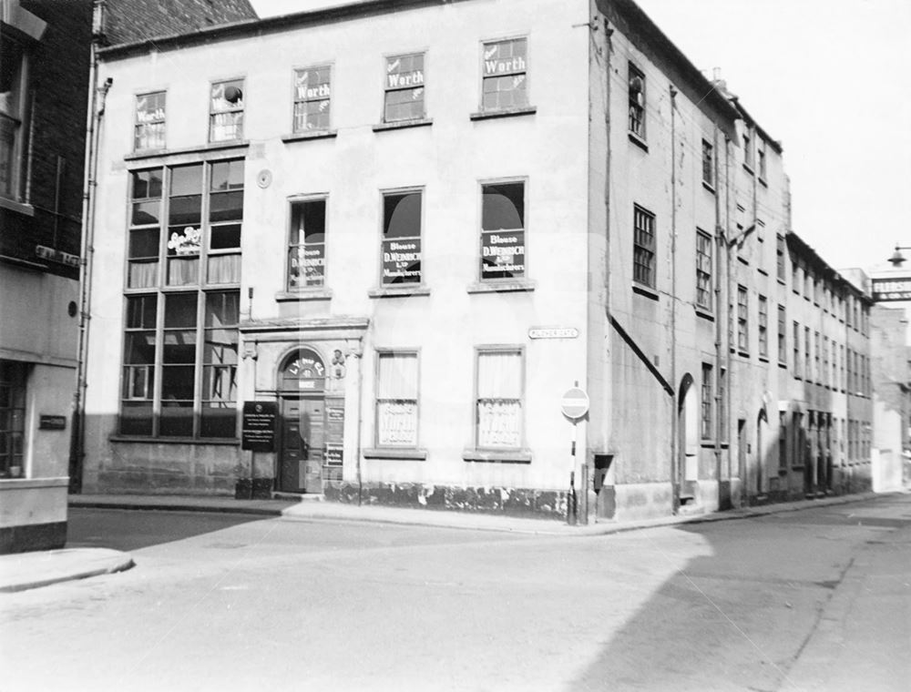 View of number 41Pilcher Gate from St Mary's Gate, looking towards Warser Gate